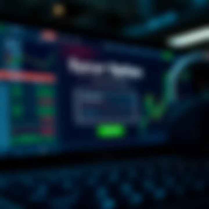 Secure login interface displaying username and password fields on a binary options trading platform