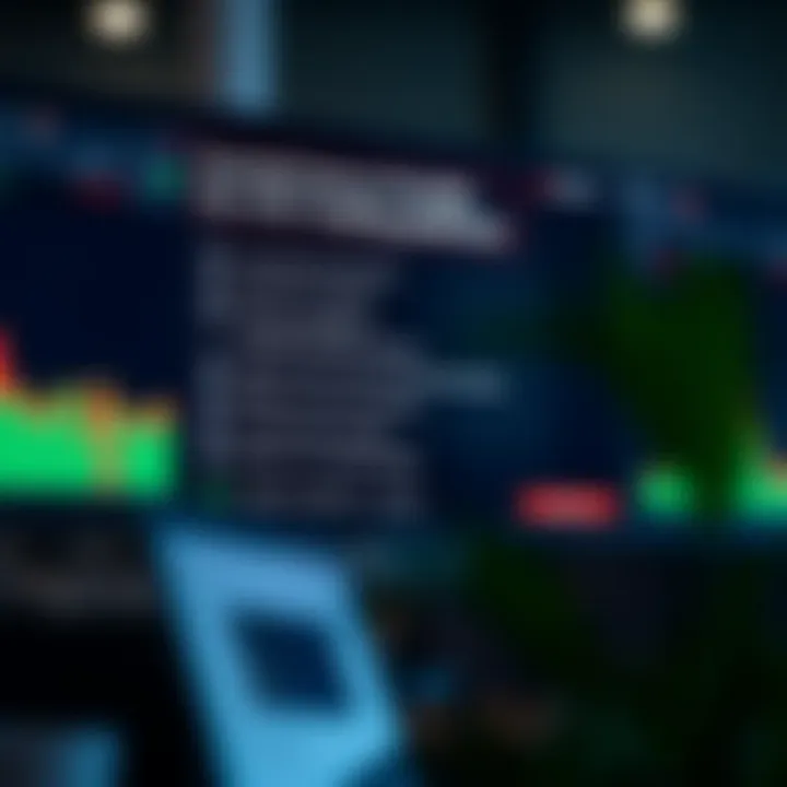 Checklist of essential features for CFD trading platforms displayed on a digital screen