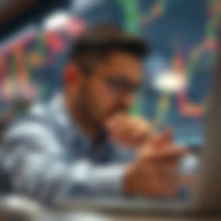 Conceptual illustration of currency trading analysis combining signals with personal strategy