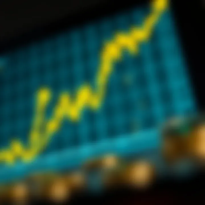Graph showing fluctuating dollar to rand exchange rate influenced by global economic trends