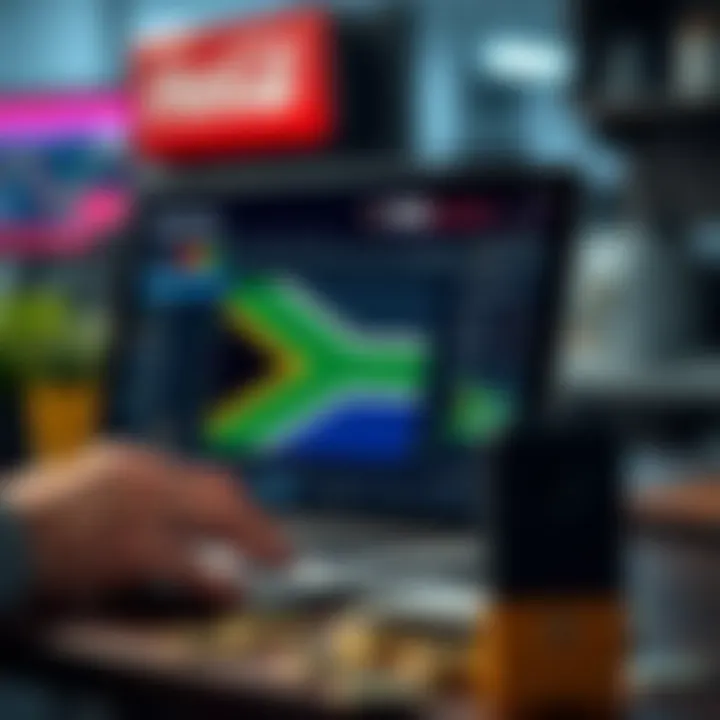 Illustration of secure online payment options tailored for South African traders using FBK Markets broker