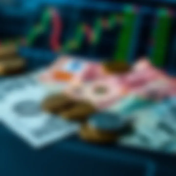 Payment Methods and Fund Management for South African Traders Various payment methods icons with South African rand currency notes and coins