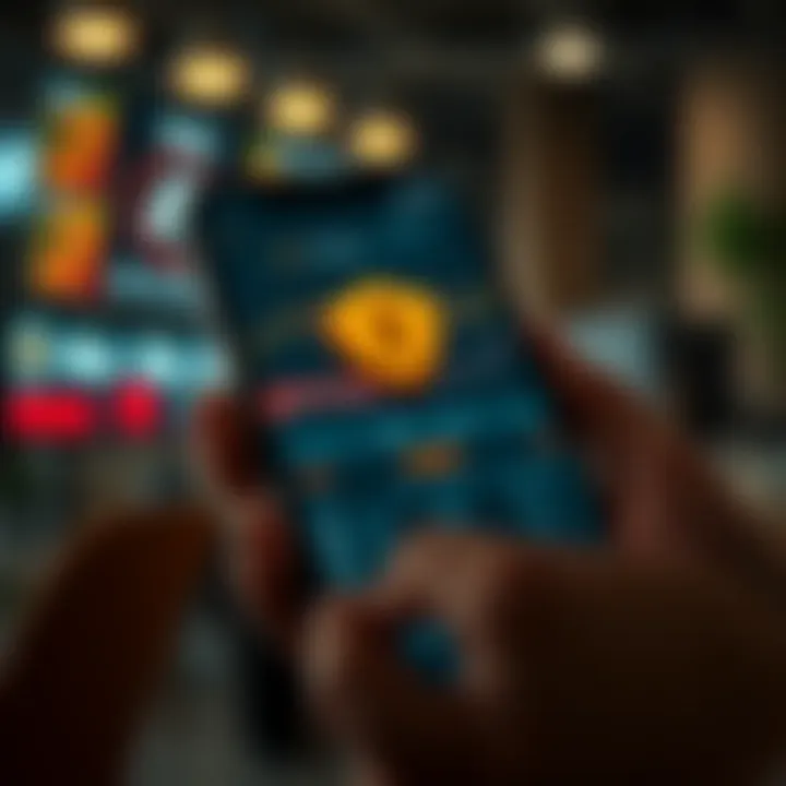 Illustration of a secure mobile trading environment highlighting regulatory compliance and risk management