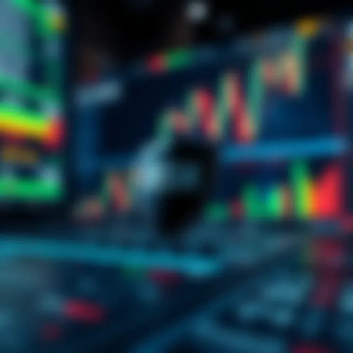 Visual representation of risk management strategies with charts and protective shields
