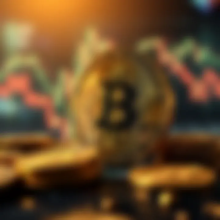 Illustration of global economic factors influencing cryptocurrency values
