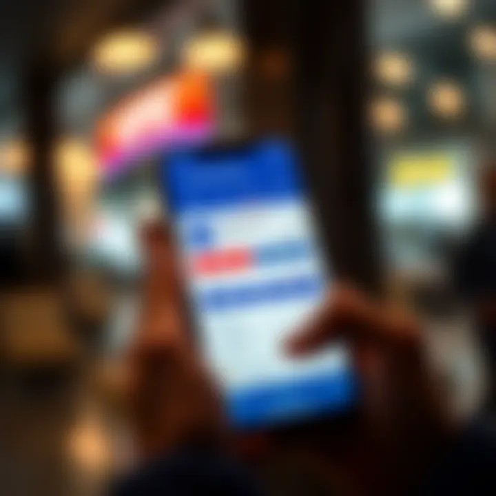 Mobile device displaying Capitec Bank app with transaction screen open