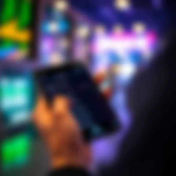 Security and Safety Features of IQ Option App Mobile device showing the security features and settings within the IQ Option app for safe trading practices