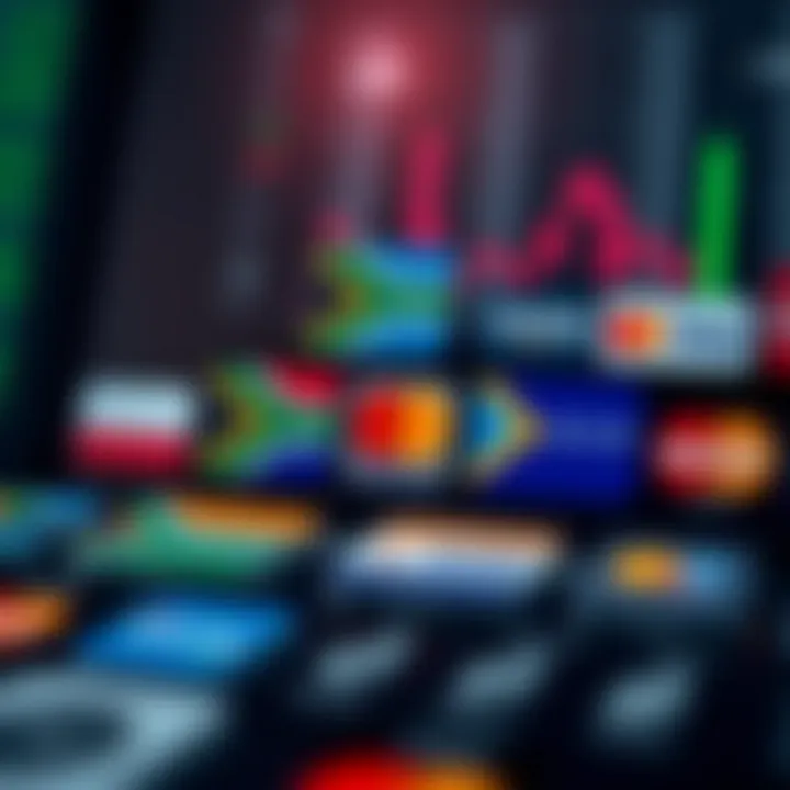 Various payment method icons available for South African IQ Option users including credit cards and e-wallets