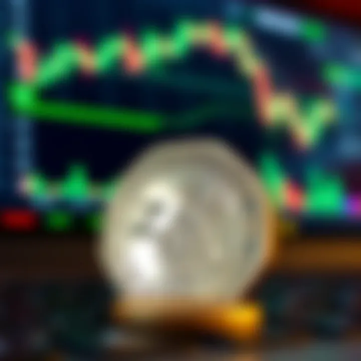 Illustration showing a South African Rand coin alongside a digital trading platform interface