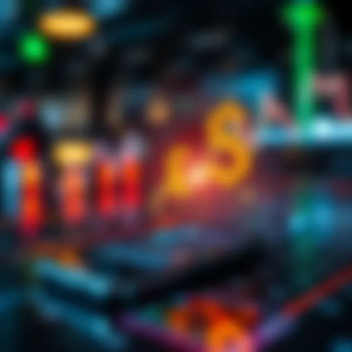 Conceptual graphic showing currency symbols connected to a mobile device representing automated trading