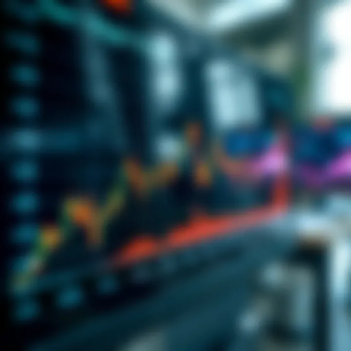 Graph illustrating Nasdaq index trends over time with economic markers