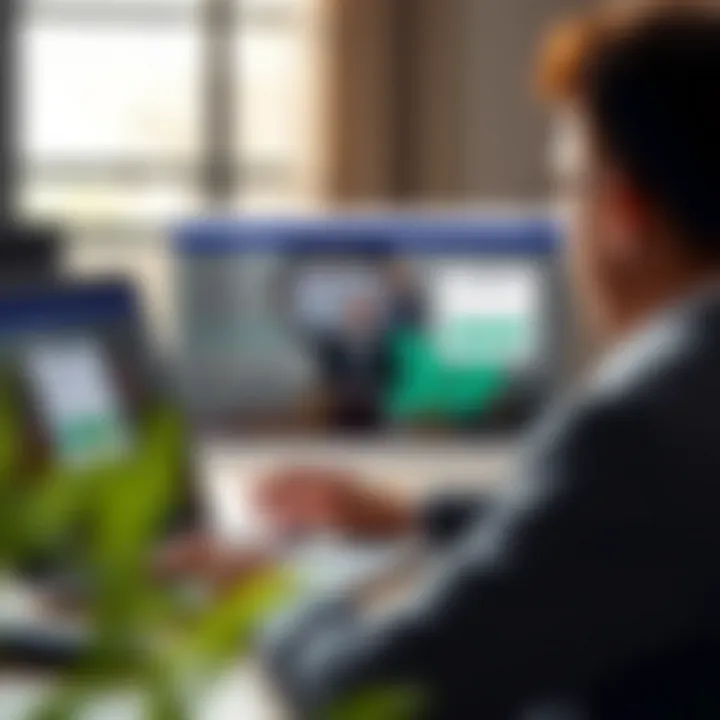 User logging into the Active IQ Academy portal on a laptop