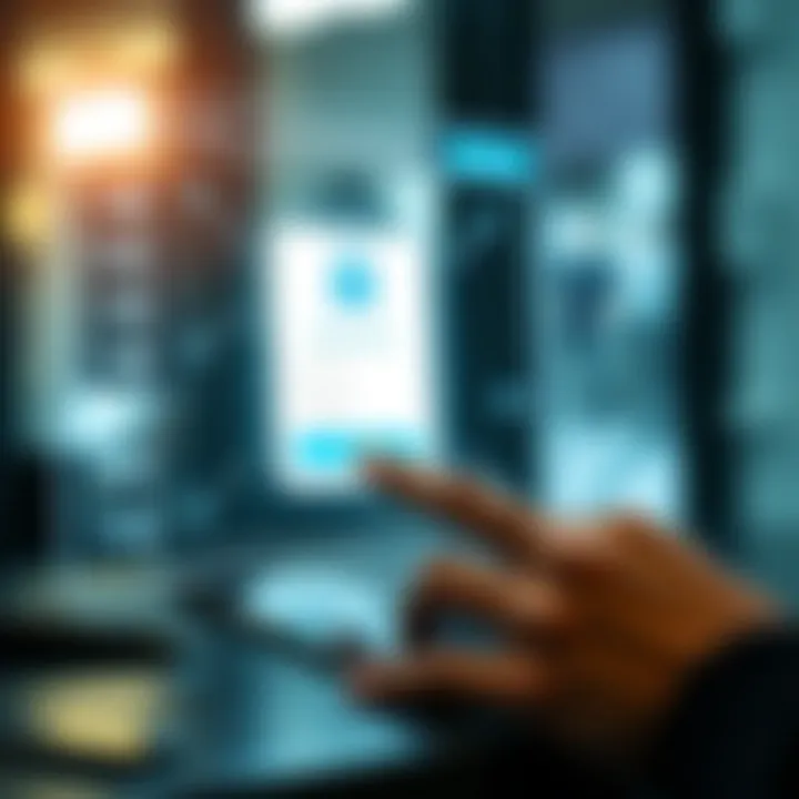 User entering secure login credentials on a digital device