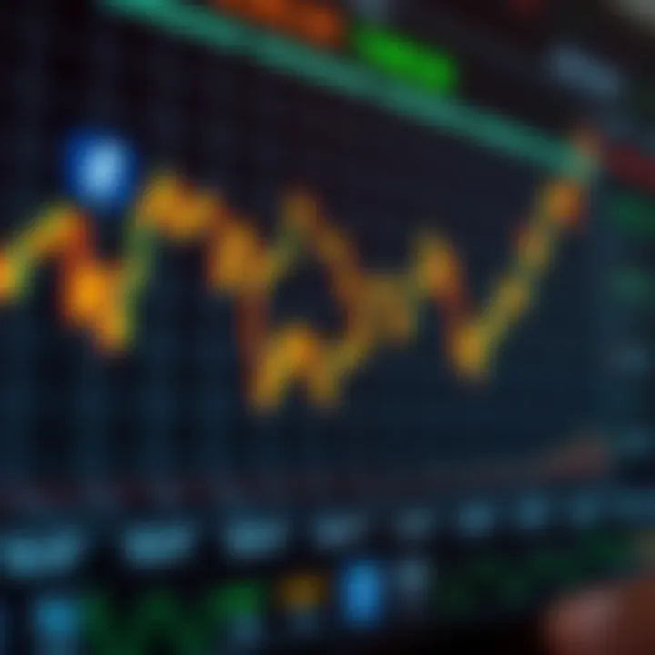 Graph showing currency exchange trends in South African forex market