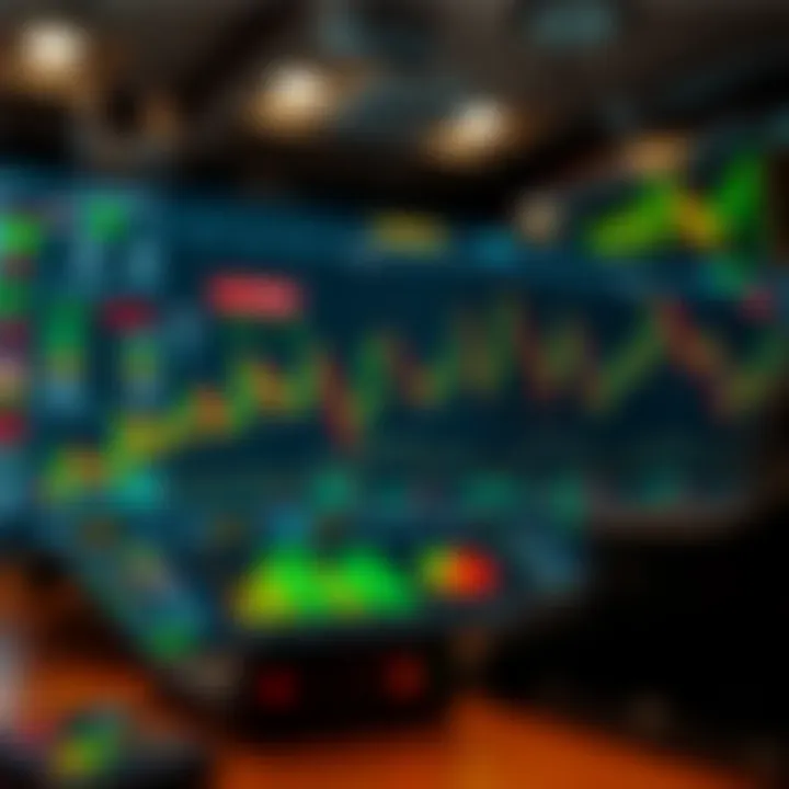 Graphical representation of diverse trading strategies and market trends