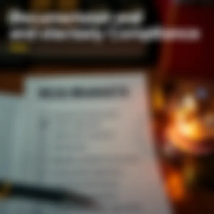 Graphic showing a checklist of documents required for RCG Markets registration alongside symbols of financial security and compliance