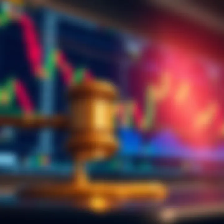 Visual representation of automated trading charts with focus on legal compliance in South Africa