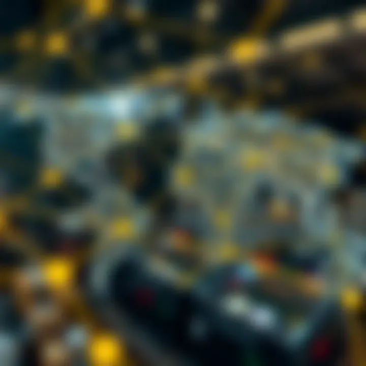 Global Trade Connections Enhanced by Technology Digital network representing global trade connections enhanced by technology