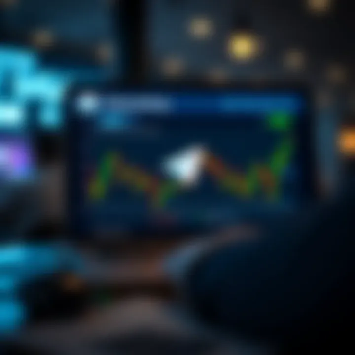 Telegram app interface with Nasdaq trading alerts and charts