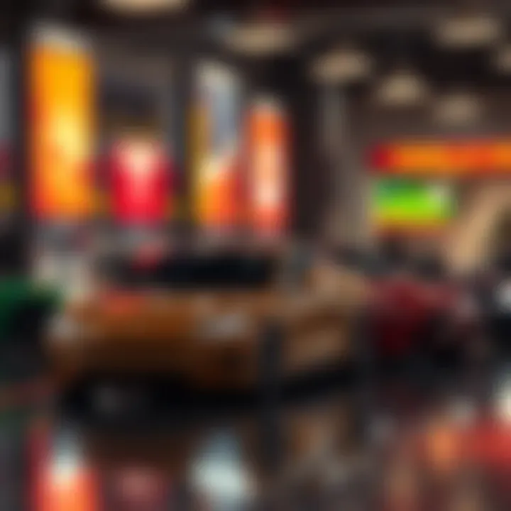 Visual comparison of Tesla stock performance against key automotive competitors