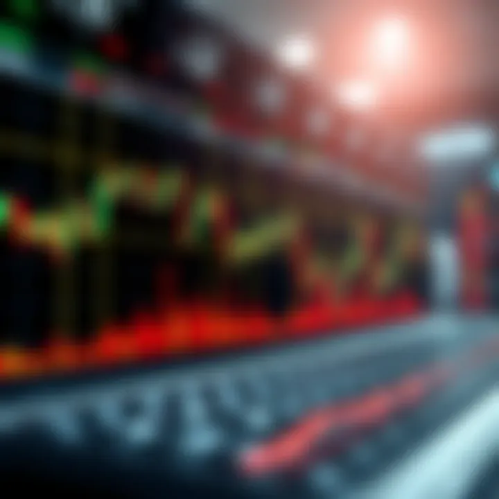 Graphical representation of synthetic indices fluctuating within a digital trading platform interface
