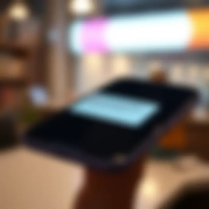 Close-up of a smartphone screen displaying an error message while redeeming a digital voucher on a mobile app