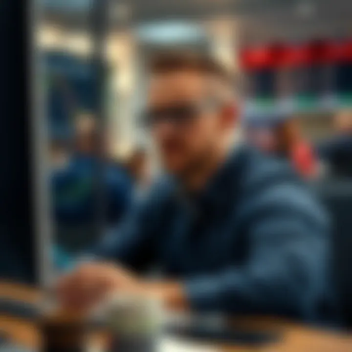 Conceptual illustration of a trader confidently transitioning from demo trading to live trading