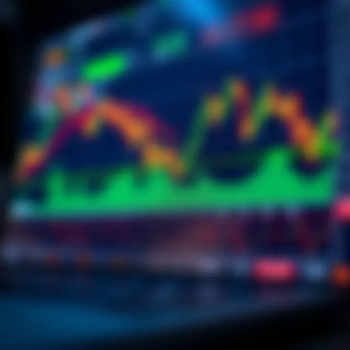 Forex Market Trends on Headway Markets Platform Graph showing fluctuations in currency pairs on digital trading platform