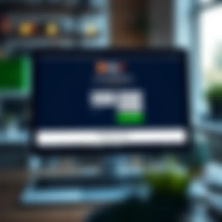 Illustration of a computer screen displaying the RCG Markets registration form with highlighted fields