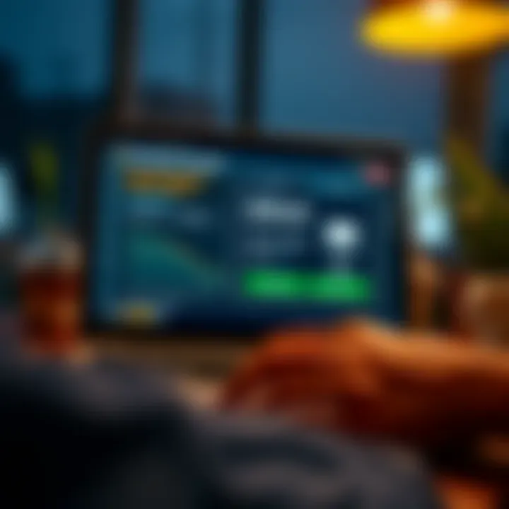 Illustration of secure online funds transfer interface for South African users