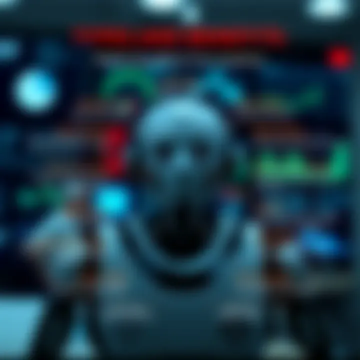 Graphical representation of robot trading types and key benefits for investors