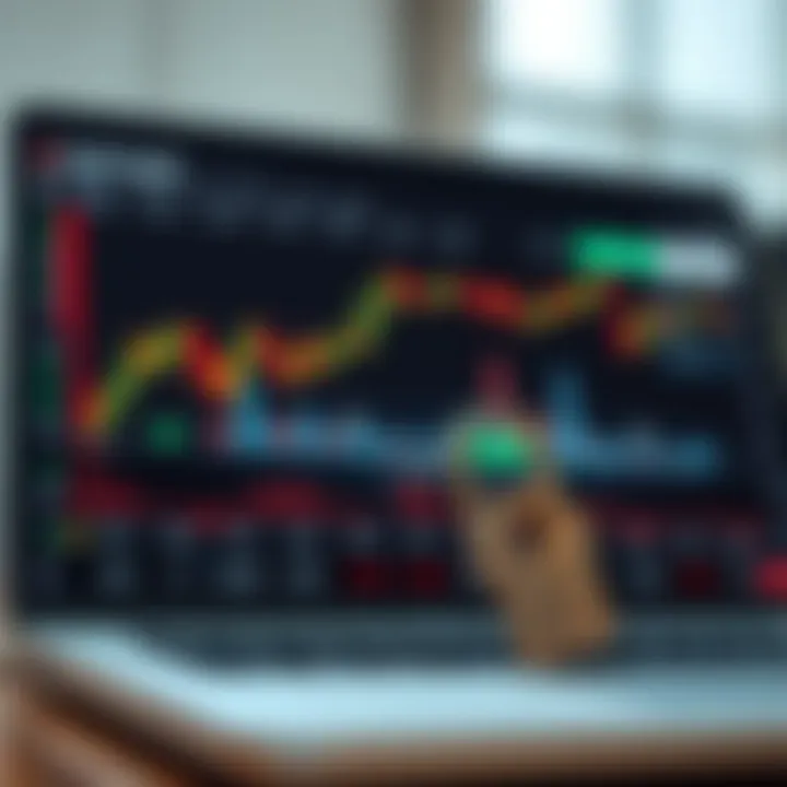 Illustration showing a digital license key activation on a trading software interface