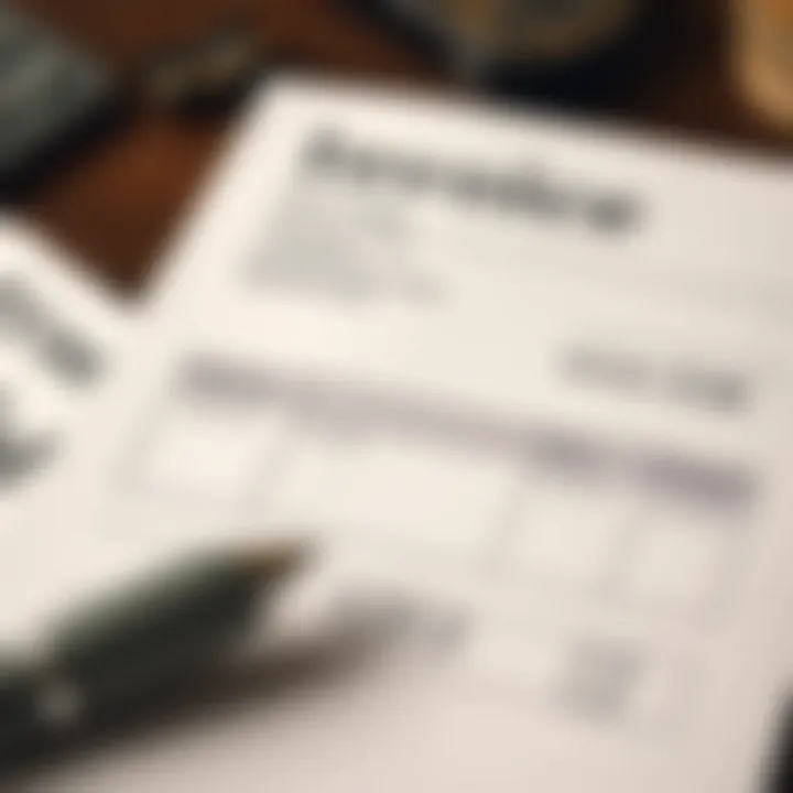 Business invoice showing a payment amount less than the total due, illustrating short paid transaction concept