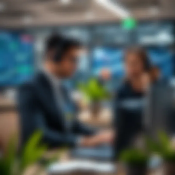 Customer support team providing assistance to traders using various communication channels