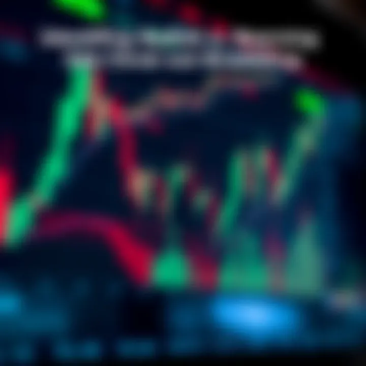 Trading chart displaying bullish and bearish breakout signals with volume indicators