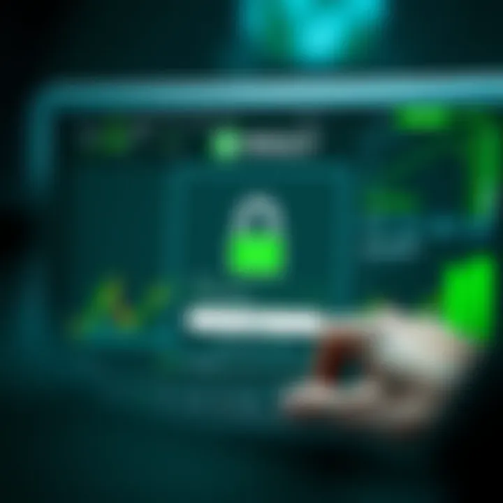 Vault Markets Security Measures and User Protection Secure login screen highlighting encryption and security features for digital trading