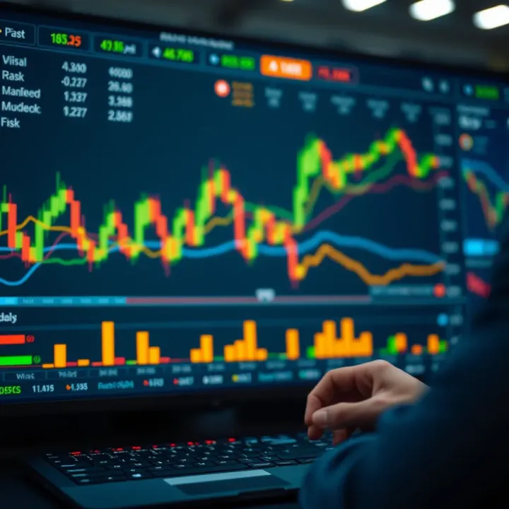 Trading dashboard illustrating risk management tools during volatile market spikes