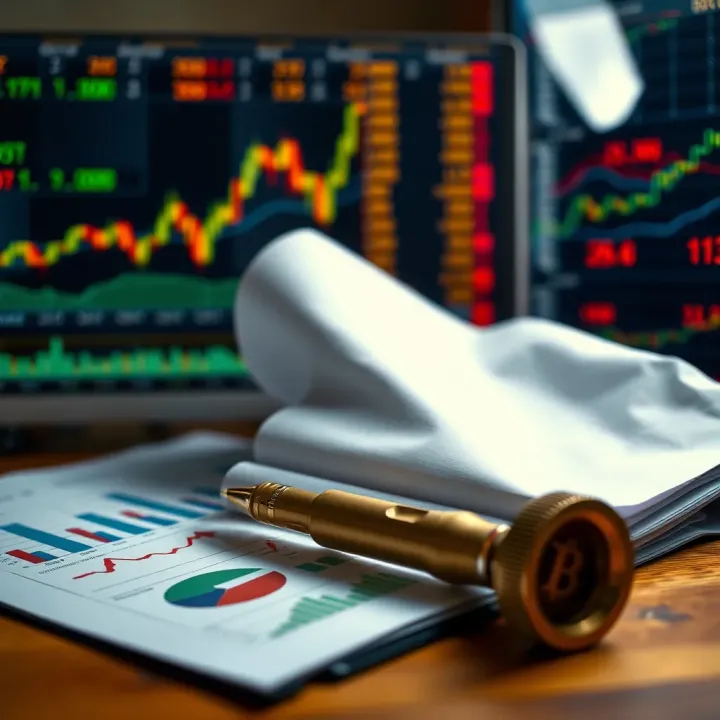 Representation of financial charts and regulatory documents symbolizing compliance in investment transactions