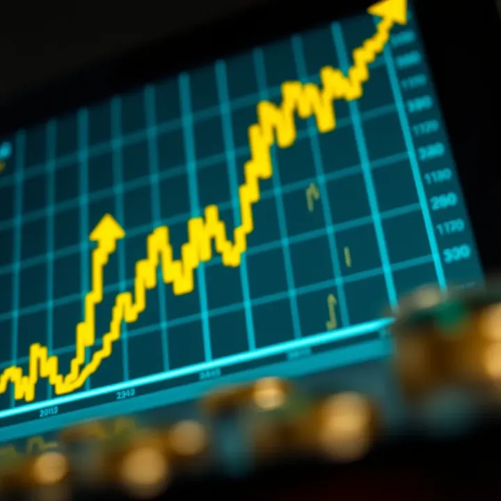 Dollar to Rand Exchange Rate Trends Graph showing fluctuating dollar to rand exchange rate influenced by global economic trends