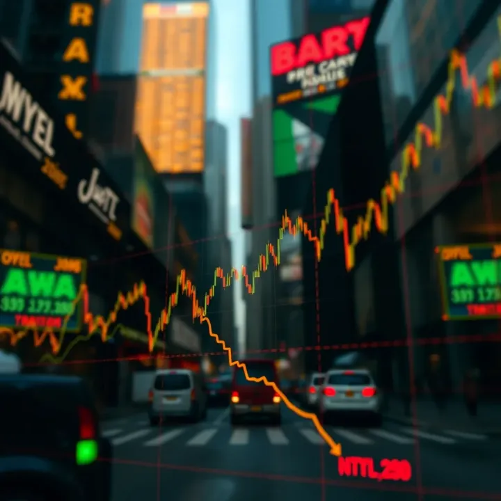Graph illustrating pre-market and after-hours trading activity for the Dow Jones index