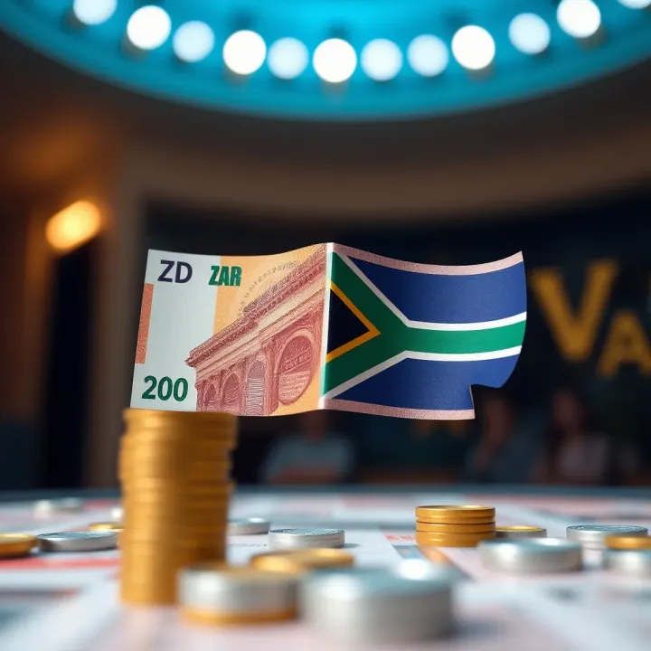 Illustration of economic factors affecting currency exchange between New Zealand and South Africa