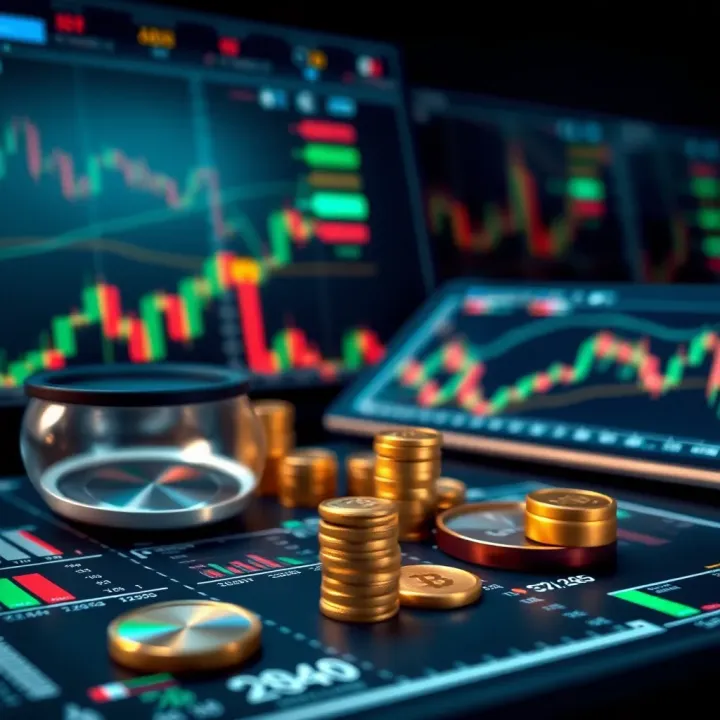 Strategic Forex Trading Concepts and Analytical Insights A conceptual illustration of strategic forex trading with charts, currency symbols, and analytical tools