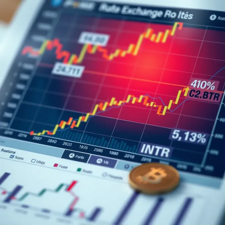 Key Factors Impacting Rand to INR Currency Movements Financial chart illustrating factors influencing currency exchange rates between Rand and Indian Rupee