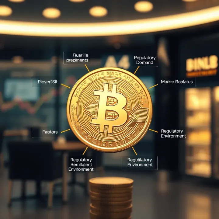 Key Factors Influencing Binance Coin Market Value Visualization of factors influencing Binance Coin value including market demand and regulatory environment