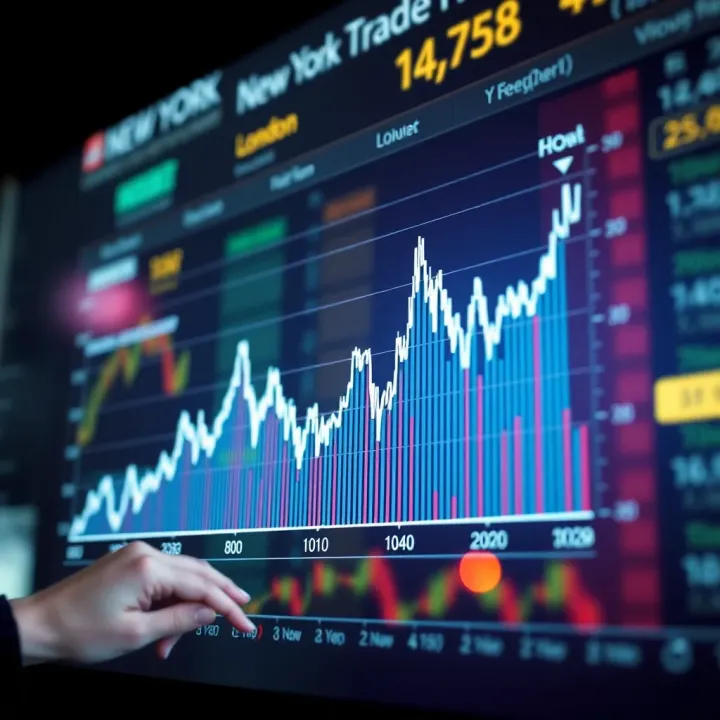 Trading Volume Peaks During New York and London Session Overlap Graph showing forex trading volume peaks during New York session overlap with London session