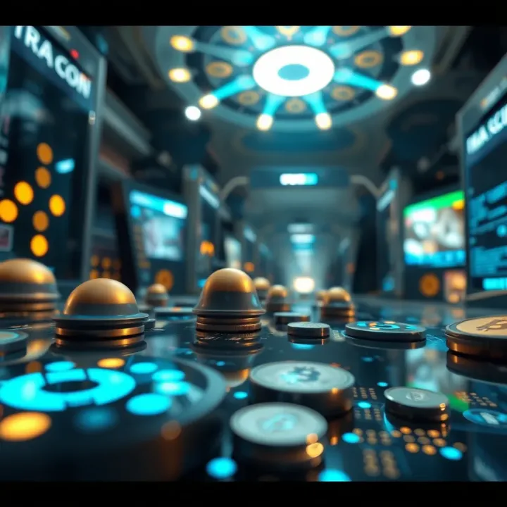 Vision for the Future of Digital Currency and Blockchain Adoption Digital representation of cryptocurrency and futuristic technology concepts
