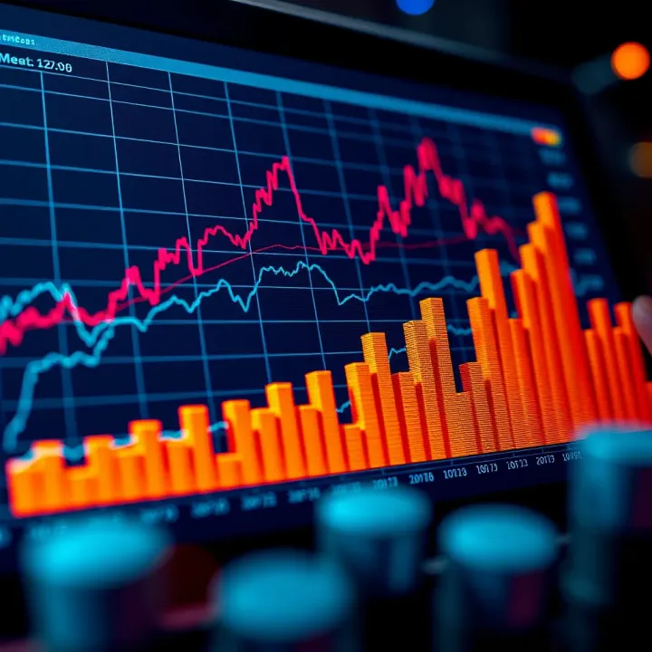 Graph displaying gradual increase in investment exposure to market indices over time