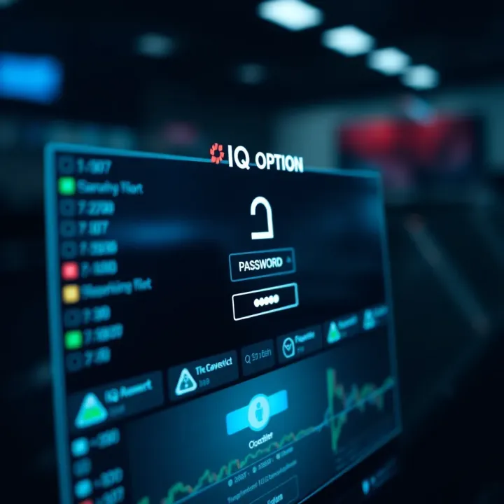 Secure login interface of an online trading platform showing password entry