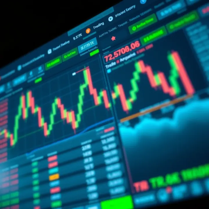 Screenshot of Deriv trading platform interface showing charts and trading options