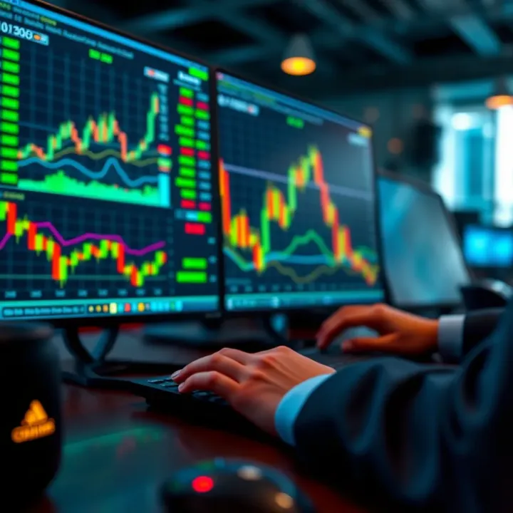 Illustration of digital trading tools and analytics tailored for South African traders
